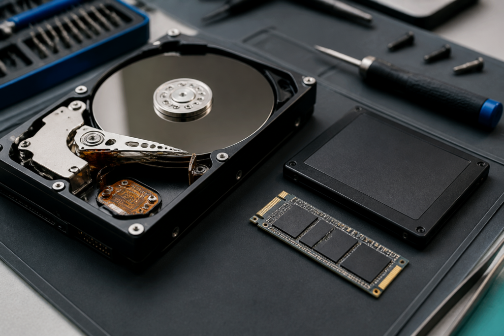 Hard drive and SSD data recovery assessment